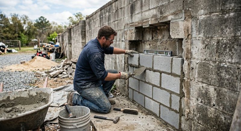 Block Wall Repair in Alva, FL