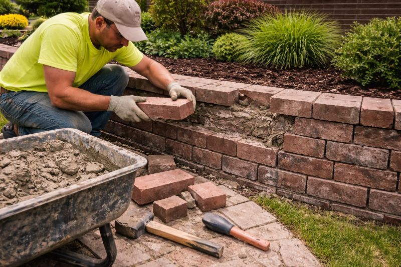Brick Retaining Wall Repair in Cape Coral, FL