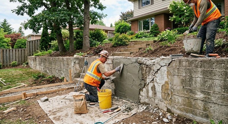 Brick Retaining Wall Repair in Cape Coral, FL
