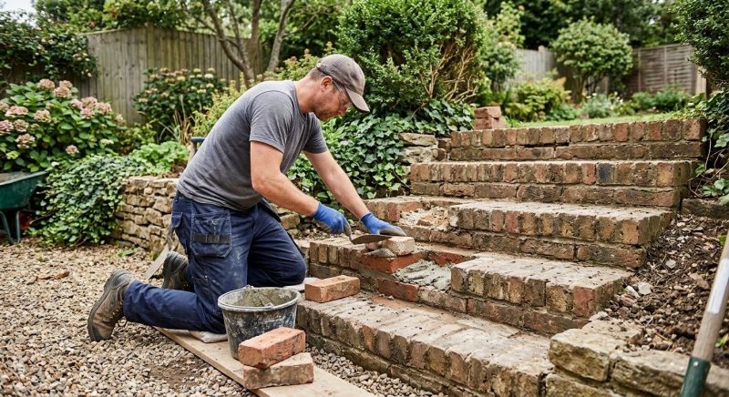 Brick Stairs Repair in Lee County, FL