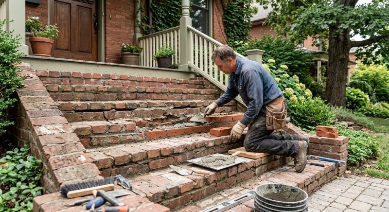 Brick Stairs Repair in Cape Coral, FL