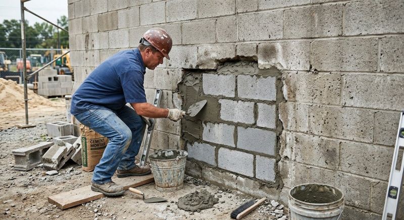 Cinder Block Repair in Cape Coral, FL