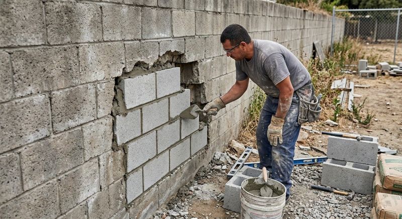 Concrete Block Repair in Alva, FL