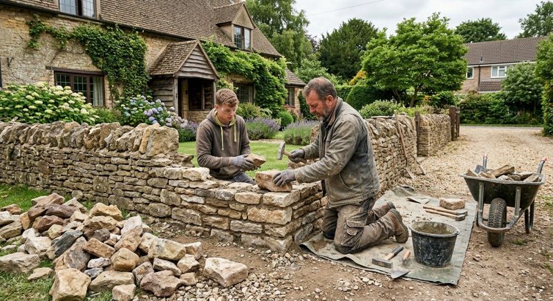 Stone Wall Repair in Estero, FL