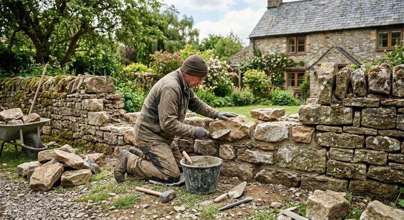 Stone Wall Repair in Lee County, FL
